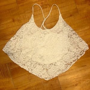 Crop racer back tank